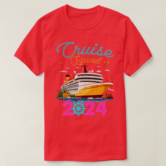 Camiseta Personalizado Cruise Squad 2024 Tee Cruise Squad T (Diseño del anverso)