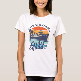 Camiseta Personalizado Cruise Squad Family Group Friends Su