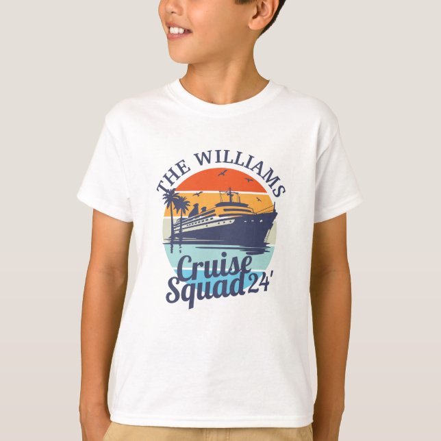 Camiseta Personalizado Cruise Squad Family Group Friends Su (Anverso)