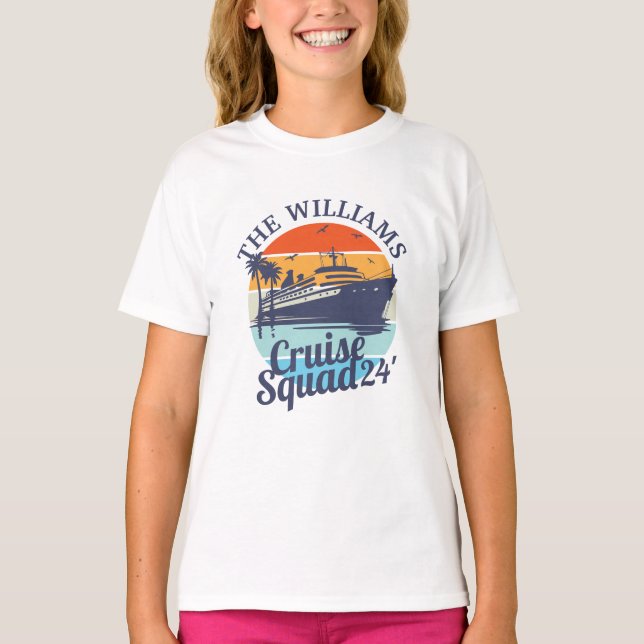 Camiseta Personalizado Cruise Squad Family Group Friends Su (Anverso)