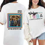Camiseta Personalizado Cualquier Guay de cumpleaños de foto<br><div class="desc">Celebra tu día especial al estilo atemporal con nuestra camiseta Guay de cumpleaños con cualquier edad. Ya sea que estén conmemorando un hito como un cumpleaños número 70, 80 o 90, o aceptando la emoción de cumplir 21, 30, 40, 50 o 60, nuestra camisa le agrega un toque de nostalgia...</div>