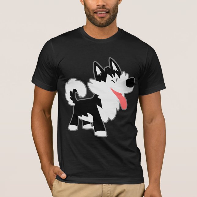 Camiseta Personalizado curado Siberian Husky T-Shirt (Anverso)
