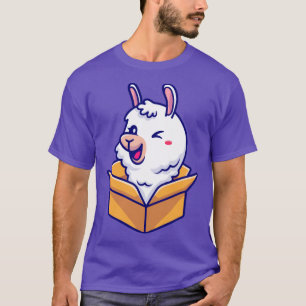 Camiseta Personalizado Cuta Alpaca En Caja