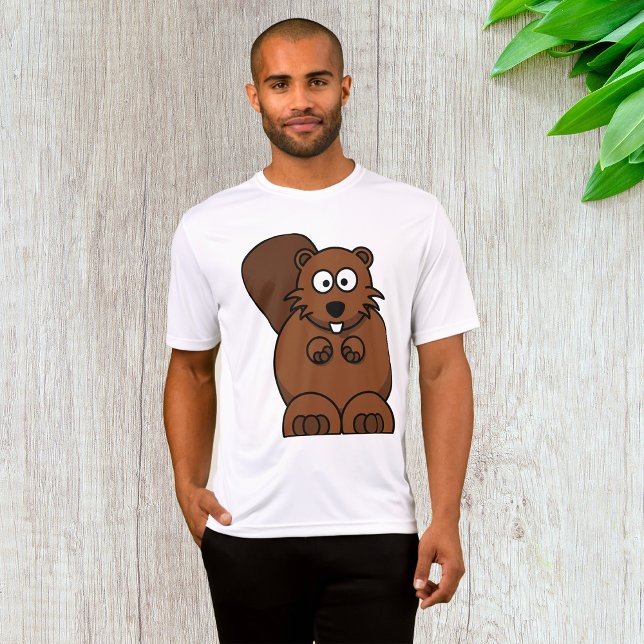 Camiseta Personalizado cutáneo castor divertido animal de W (Subido por el creador)