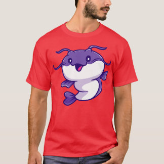 Camiseta Personalizado Cute Catfish