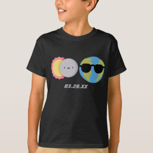Camiseta Personalizado Cute Eclipse Solar Personalizado Fec