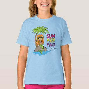 Camiseta Personalizado Cute Mermaid Kids