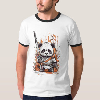 Camiseta Personalizado Cute Panda Samurai | Diseño gráfico