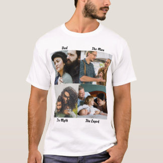 Camiseta Personalizado Dad El Hombre El Mito La Leyenda 4 F