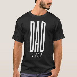 Camiseta Personalizado Dad Font Text Personaliza Black Mens