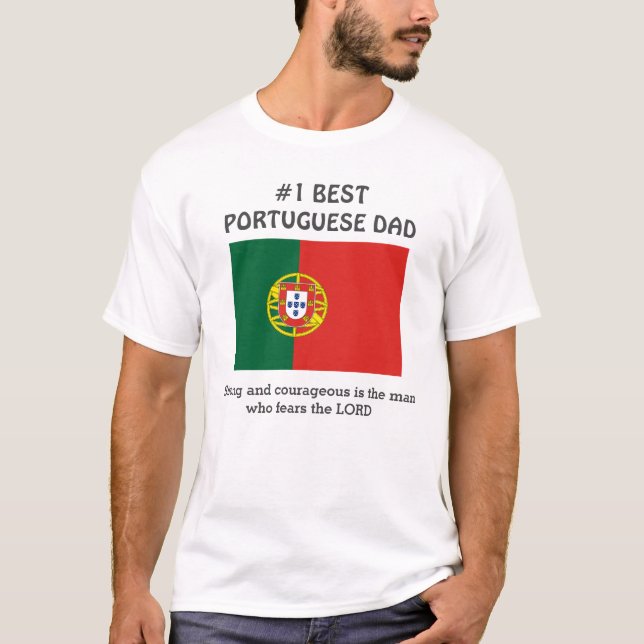 Camiseta Personalizado DAD PORTUGUESA valiente (Anverso)