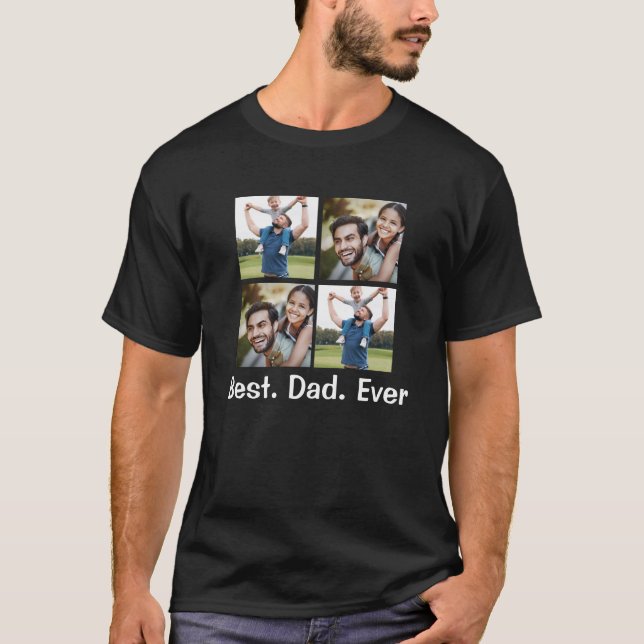 Camiseta Personalizado Dad Shirt - Regalo personalizado par (Anverso)
