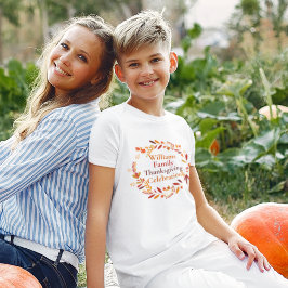 Camiseta Personalizado de Acción de Gracias Familia Reunion