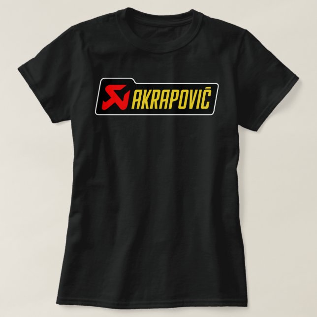 Camiseta Personalizado de Akrapovic hizo el diseño de répli (Diseño del anverso)