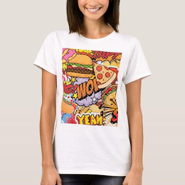 Camiseta Personalizado de alimentos (Anverso)