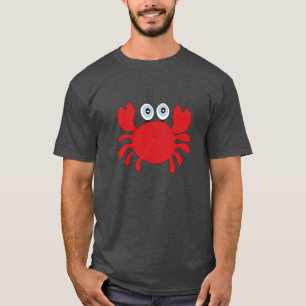 Camiseta Personalizado de alimentos para cangrejos rojos