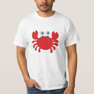 Camiseta Personalizado de alimentos para cangrejos rojos