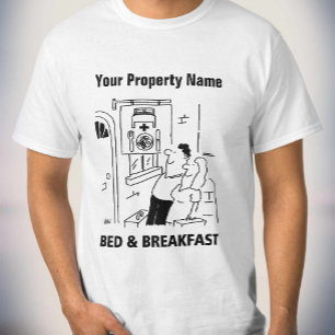 Camiseta Personalizado de alojamiento y desayuno