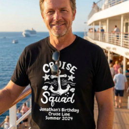 Camiseta Personalizado de amigos de grupo escuadrón Cumplea