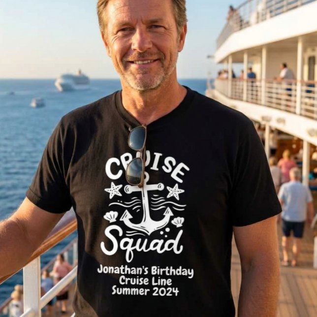 Camiseta Personalizado de amigos de grupo escuadrón Cumplea (Subido por el creador)