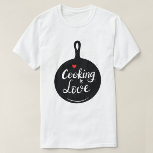 Camiseta Personalizado de amor de cocina