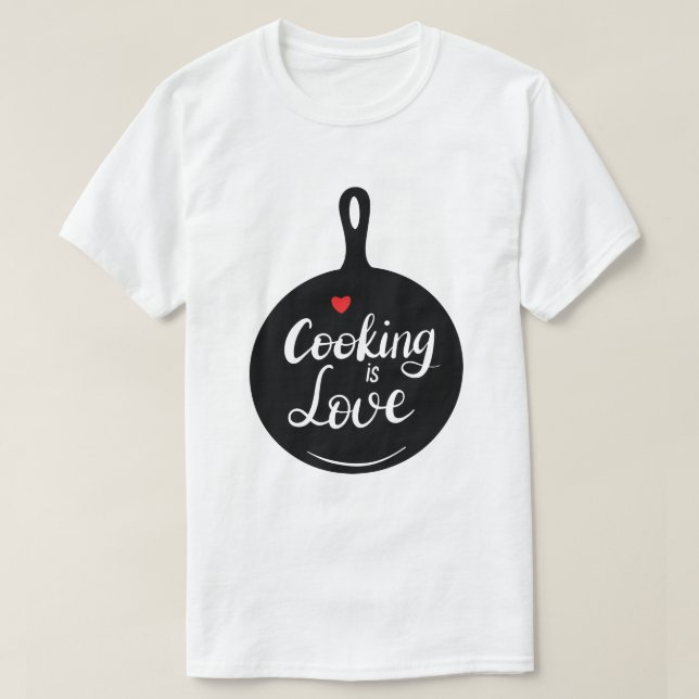 Camiseta Personalizado de amor de cocina (Diseño del anverso)