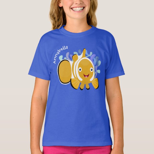 Camiseta Personalizado de anenoma de payaso alegre (Anverso)