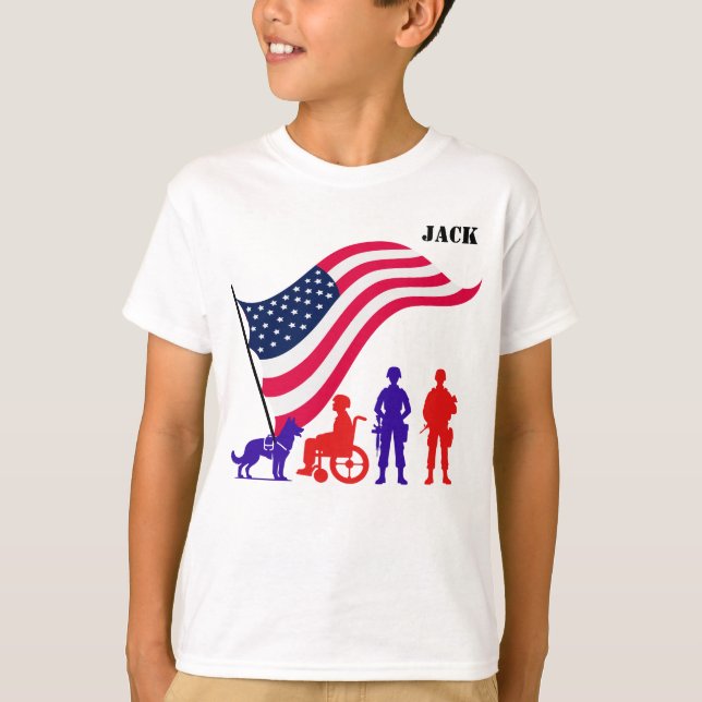 Camiseta Personalizado de Apreciación Militar (Anverso)
