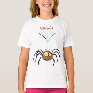 Camiseta Personalizado de araña suave y adorable
