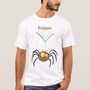 Camiseta Personalizado de araña suave y adorable