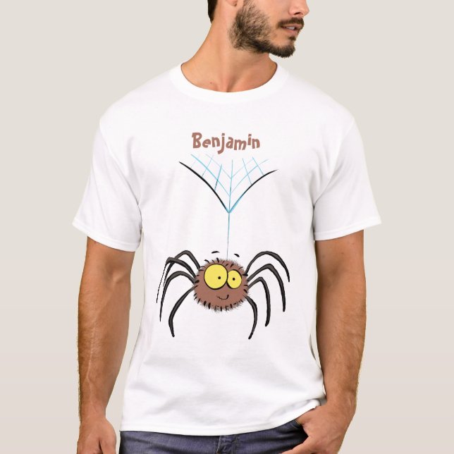 Camiseta Personalizado de araña suave y adorable (Anverso)