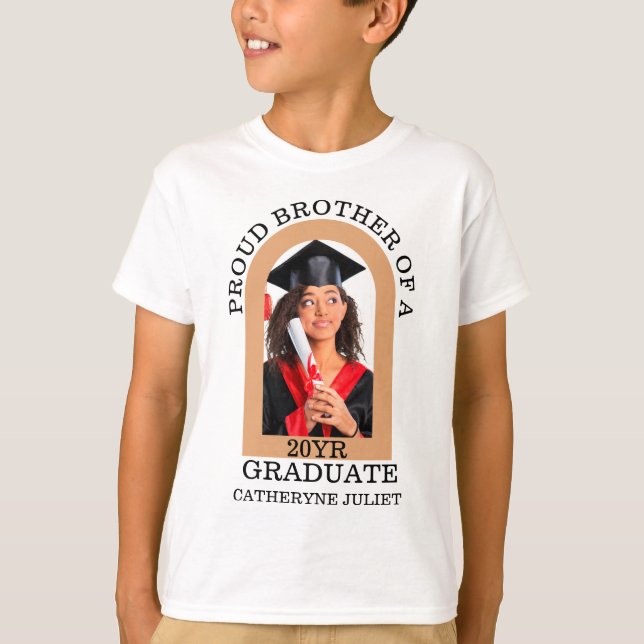 Camiseta Personalizado de Arco Moderno Foto orgullosa de gr (Anverso)