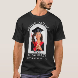 Camiseta Personalizado de Arco Moderno Foto orgullosa gradu