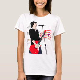 Camiseta Personalizado de arte musical Rocker Guy Guitar Pl