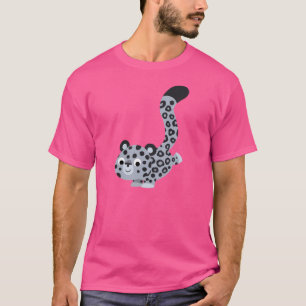Camiseta Personalizado De Aterrizaje Cute Snow Leopard T-Sh