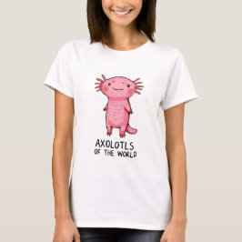 Camiseta Personalizado de Axolotl de mano corta