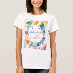 Camiseta Personalizado de Baby Shower de Cute BOHO