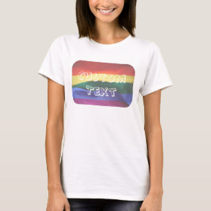 Camiseta Personalizado de bandera arcoiris del orgullo gay