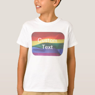Camiseta Personalizado de bandera arcoiris del orgullo gay