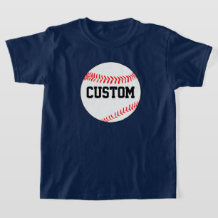 Camiseta Personalizado de béisbol de niño Color y nombre de