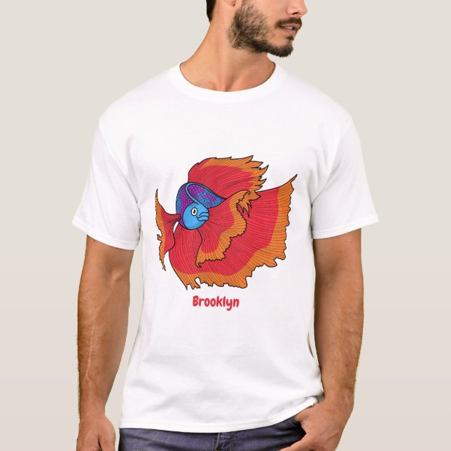 Camiseta Personalizado de betas de pescado de los cimbros (Anverso)