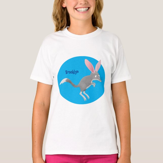 Camiseta Personalizado de bilby australiano feliz (Anverso)