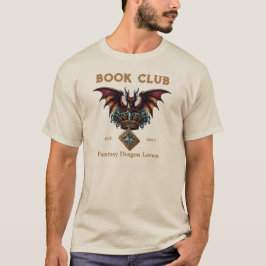 Camiseta Personalizado de "Book Club Dragon" para los amant