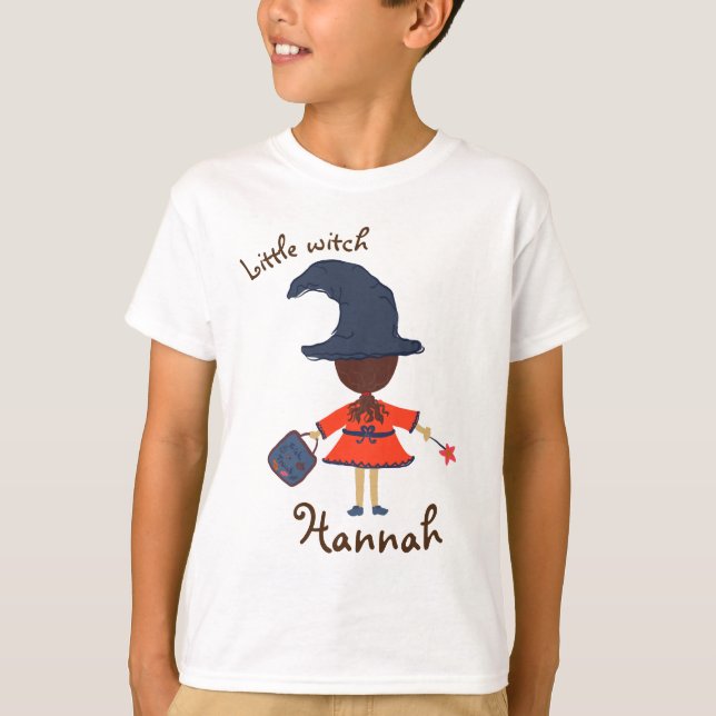 Camiseta Personalizado de bruja pequeña (Anverso)