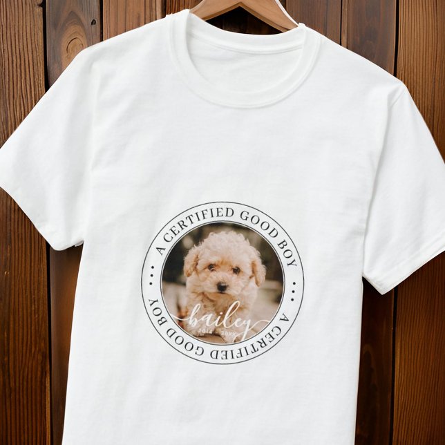 Camiseta Personalizado de buen chico certificado por mascot (Subido por el creador)
