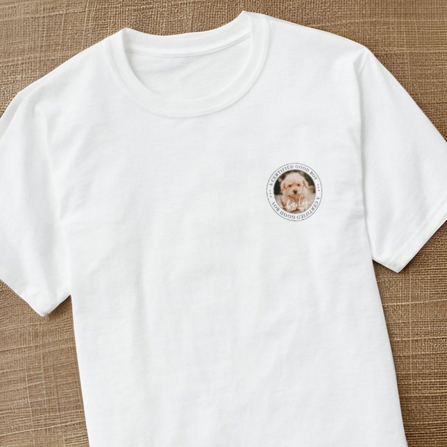 Camiseta Personalizado de buen chico certificado por mascot (Subido por el creador)