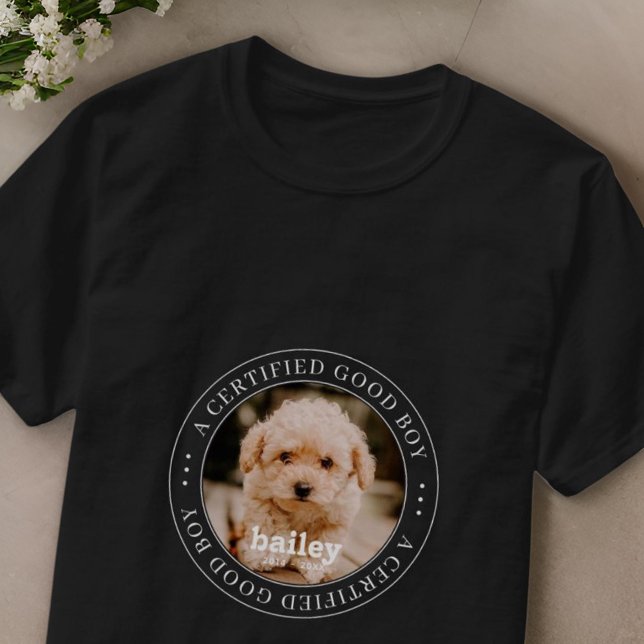 Camiseta Personalizado de buen chico certificado por mascot (Subido por el creador)