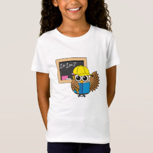 Camiseta Personalizado de Búho Estudiantil Cute