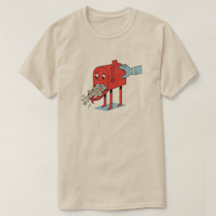 Camiseta Personalizado de buzón sobrecargado Illus Funny