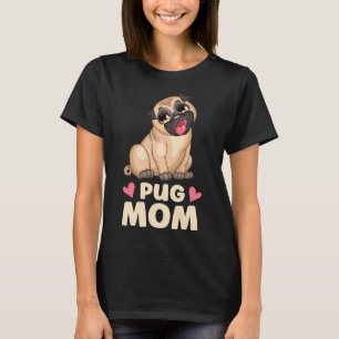 Camiseta Personalizado de cachorro de cachorro de pug de pu